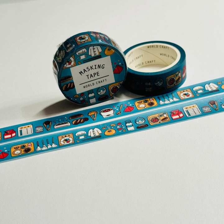 EVERYDAY HOME LIFE World Craft Washi Tape ~ 1 Roll ~ 15mm x 7m (23 Feet)