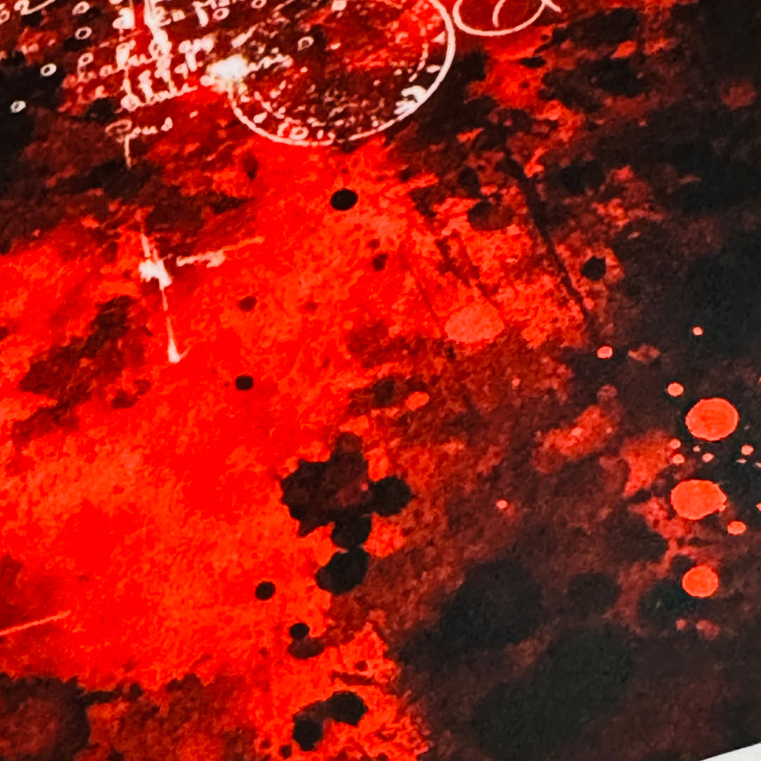 BLOOD SPLATTERS & SPIDERWEBS Creepy Halloween XL Washi Tape ~ 1 Roll ~ 80mm x 2m (7 Feet)