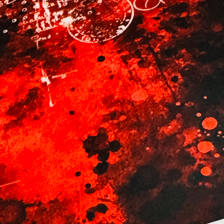 BLOOD SPLATTERS & SPIDERWEBS Creepy Halloween XL Washi Tape ~ 1 Roll ~ 80mm x 2m (7 Feet)