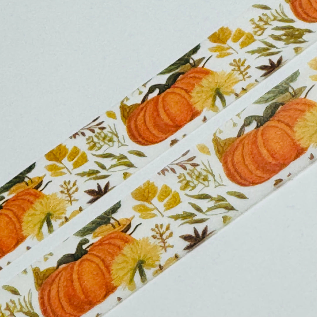 SEASONAL FALL PUMPKIN PATCH Fall Washi Tape ~ 1 Roll ~ 15mm x 10m (33 Feet)