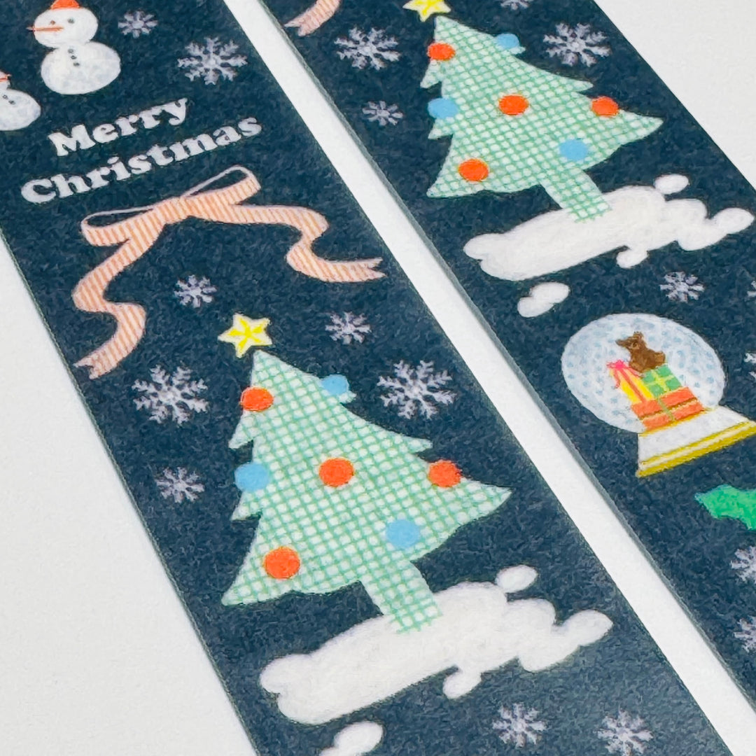 CHRISTMAS TREE BLACKBOARD ICONS MT Washi Tape - 1 Roll - 30mm x 7m (23 Feet)