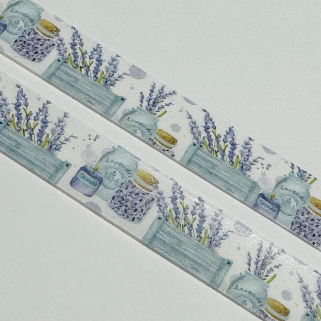 COLLECTIONS OF HARVESTED LAVENDER BUNCHES Floral Washi Tape ~ 1 Roll ~ 15mm x 10m (33 Feet)