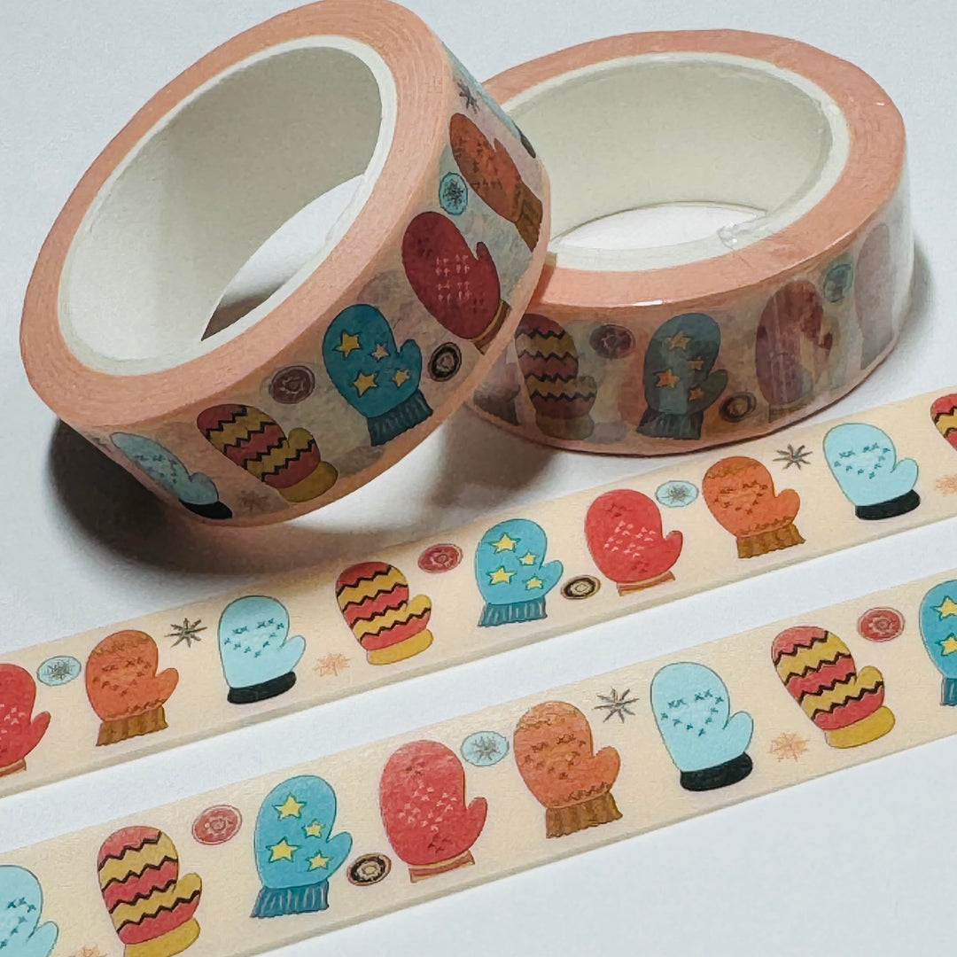 WHO IS MISSING A MITTEN? Washi Tape ~ 1 Roll ~ 15mm x 10m (33 Feet)