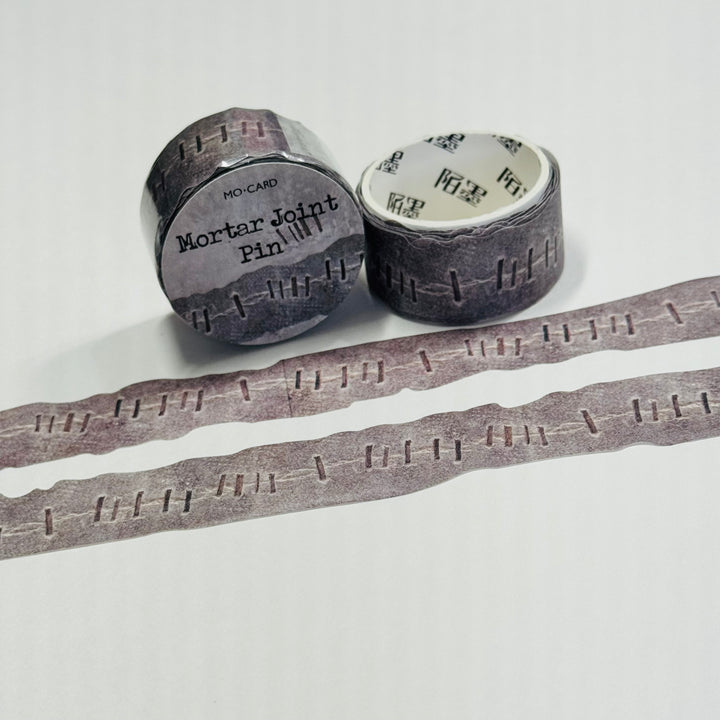 GRAY STAPLES FAUX Fabric Paper Washi Tape ~ 1 Roll ~ 18mm x 3m (10 Feet)