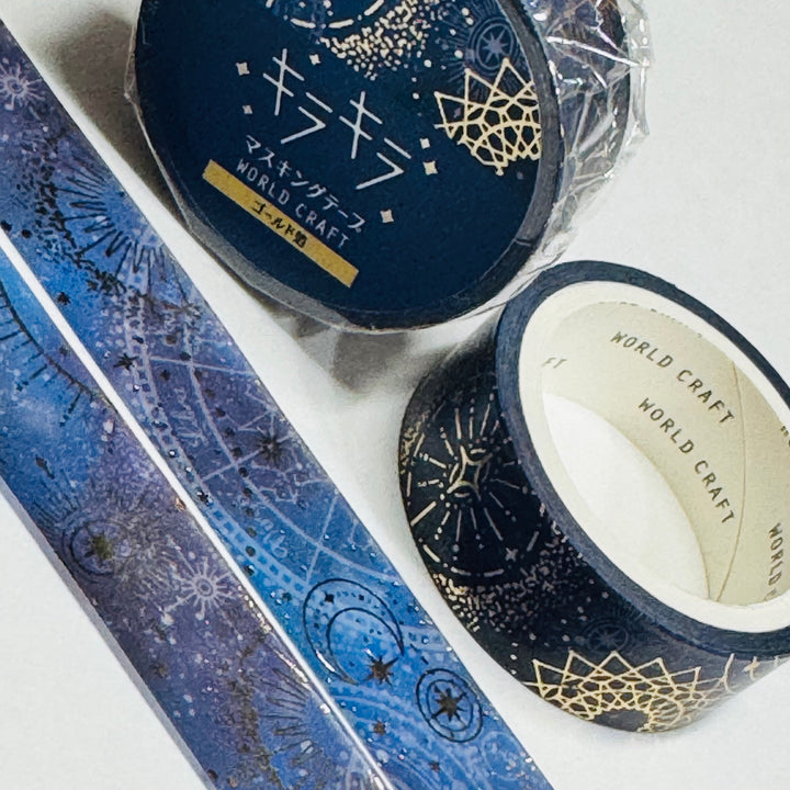 CELESTIAL BODIES ASTROLOGY World Craft Washi Tape ~ 1 Roll ~ 15mm x 5m (16 Feet)