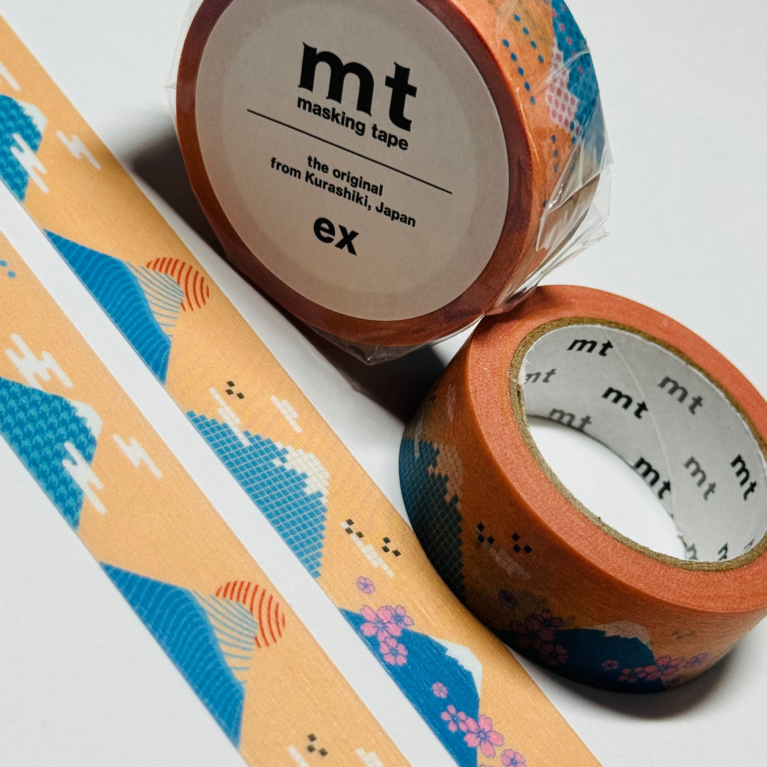 GRAPHIC MOUNT FUJI MT Washi Tape ~ 1 Roll ~ 15mm x 7m (23 Feet)