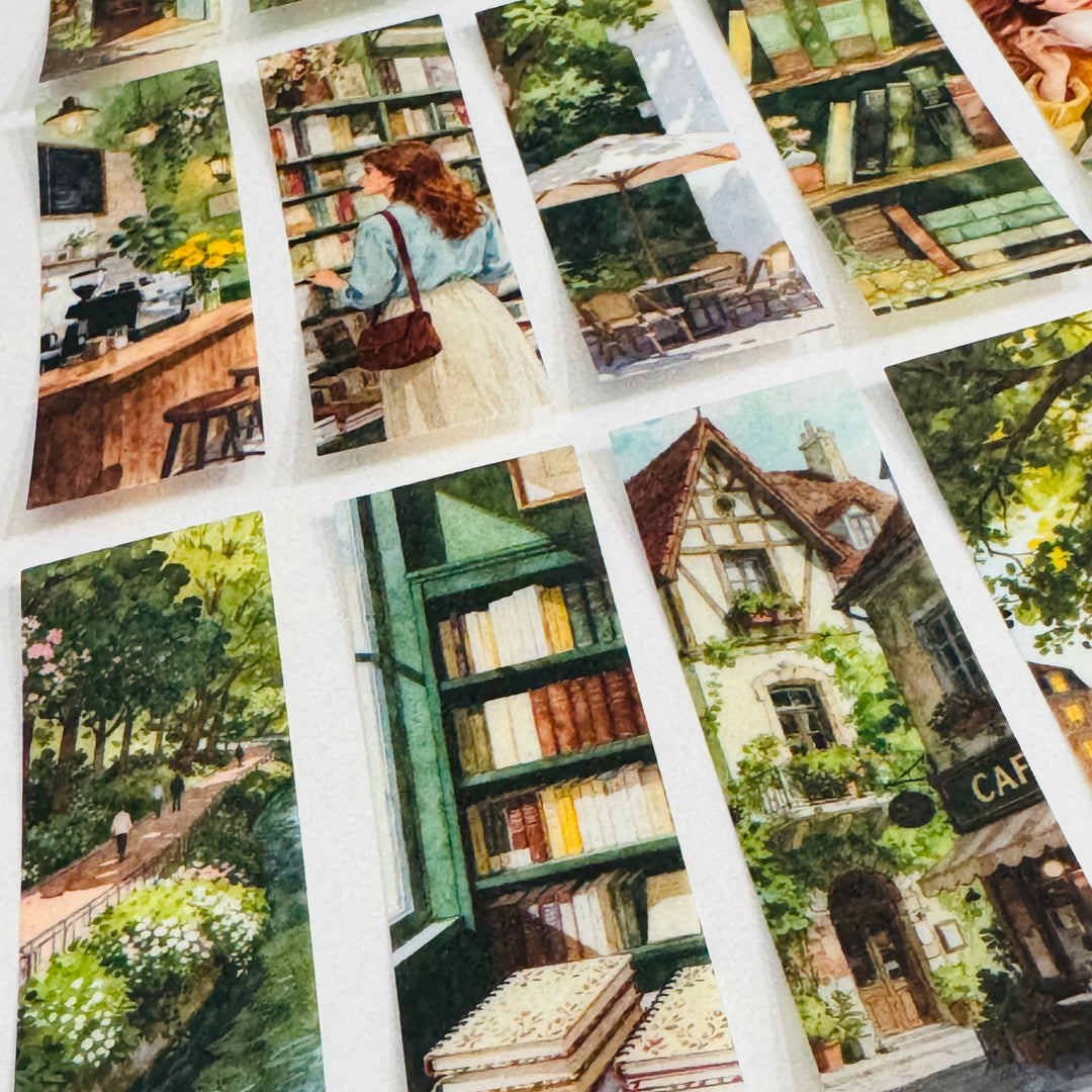 SUMMER LOVIN' GIRL In The City Ephemera Sticker Pack ~ 25 Pieces ~ 30mm x 95mm