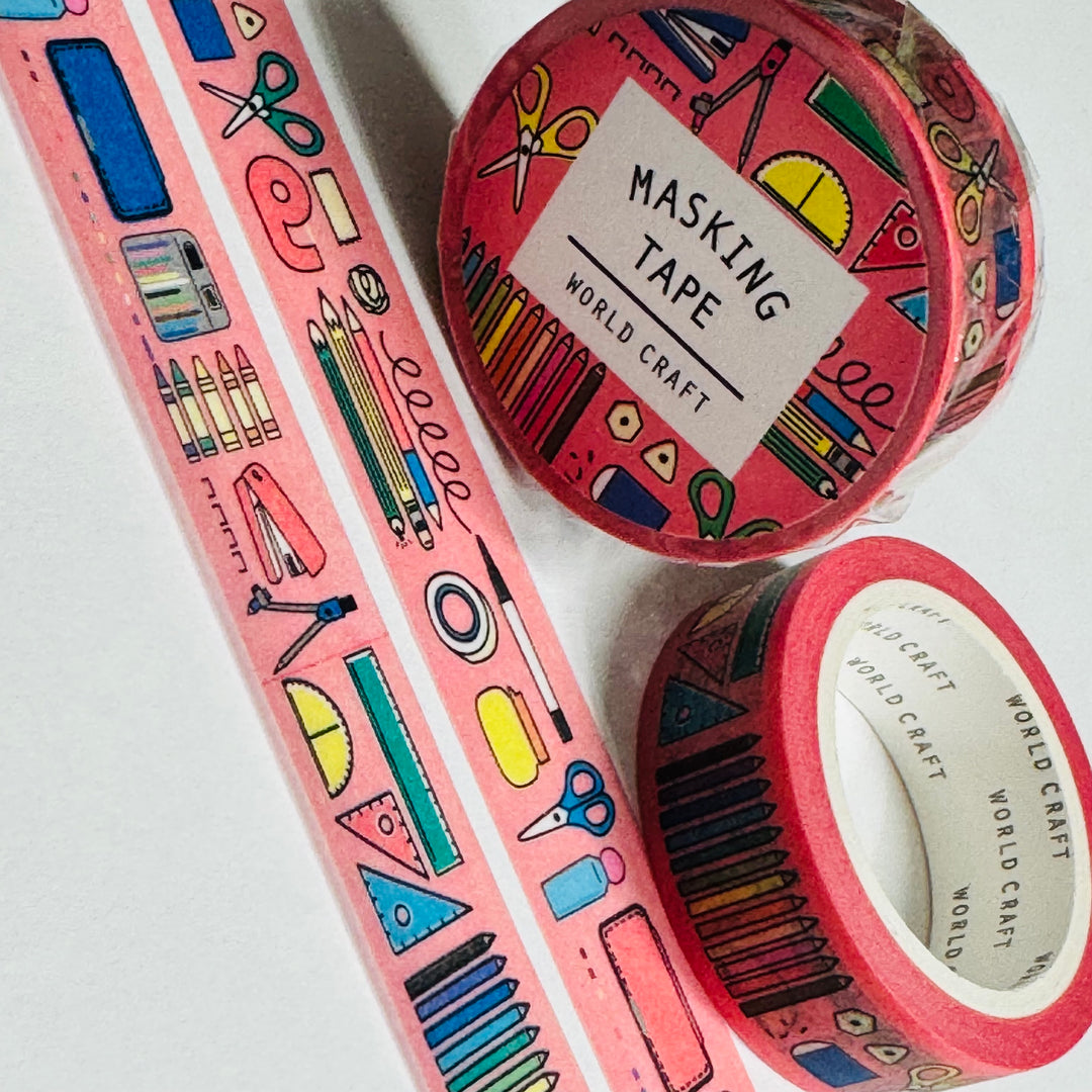 EVERYDAY PLANNER LIFE World Craft Washi Tape ~ 1 Roll ~ 15mm x 7m (23 Feet)