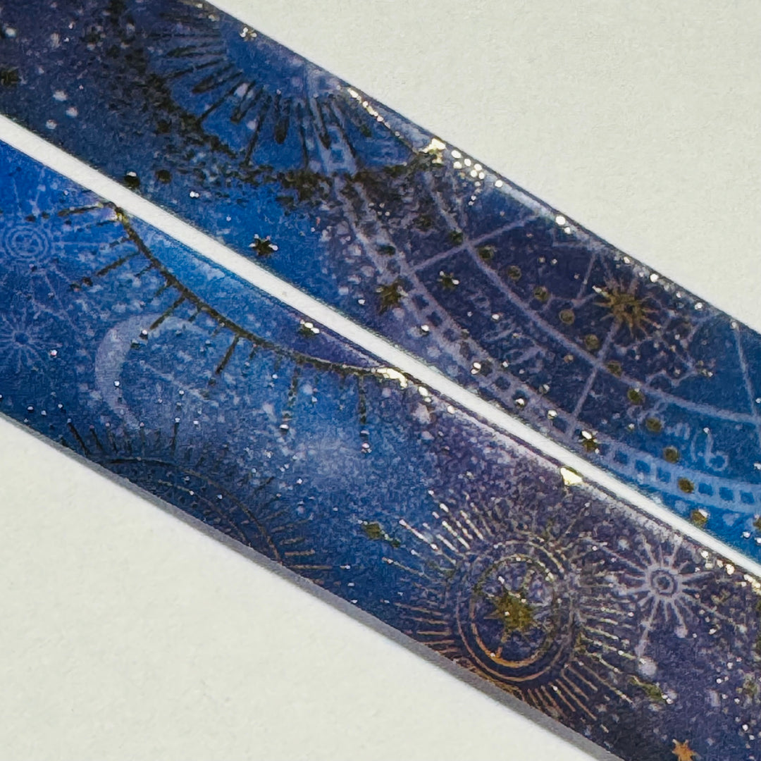 CELESTIAL BODIES ASTROLOGY World Craft Washi Tape ~ 1 Roll ~ 15mm x 5m (16 Feet)
