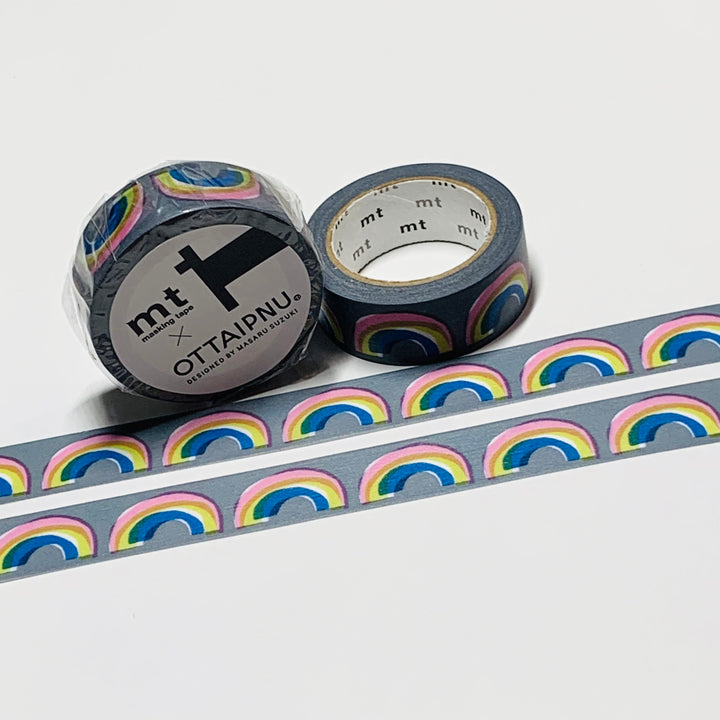 NIJI RAINBOW OTTAIPNU Designed By Masaru Suzuki For MT Washi Tape - 1 Roll - 15mm x 7m (23 Feet)