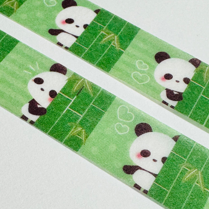 HIDE And SEEK PANDAS Saien Masking Washi Tape ~ 1 Roll ~ 15mm x 7m (23 Feet)