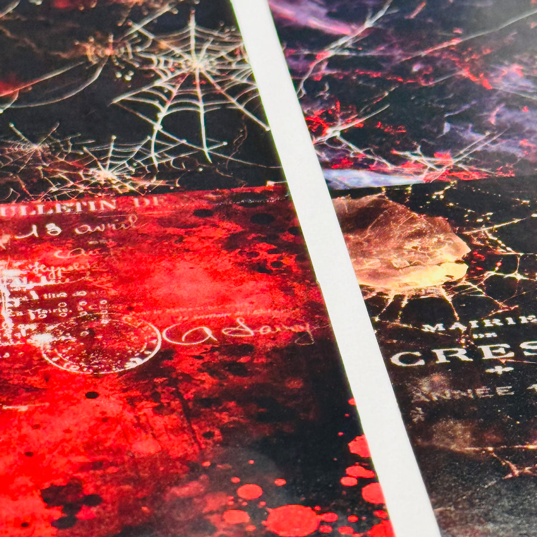 BLOOD SPLATTERS & SPIDERWEBS Creepy Halloween XL Washi Tape ~ 1 Roll ~ 80mm x 2m (7 Feet)