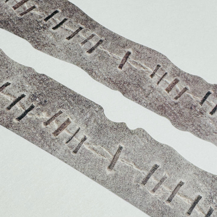 GRAY STAPLES FAUX Fabric Paper Washi Tape ~ 1 Roll ~ 18mm x 3m (10 Feet)