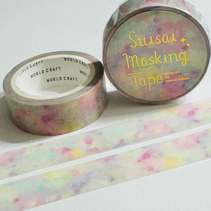 WATERCOLOR PINK GALAXY Sky World Craft Washi Tape ~ 1 Roll ~ 15mm x 7m (23 Feet)