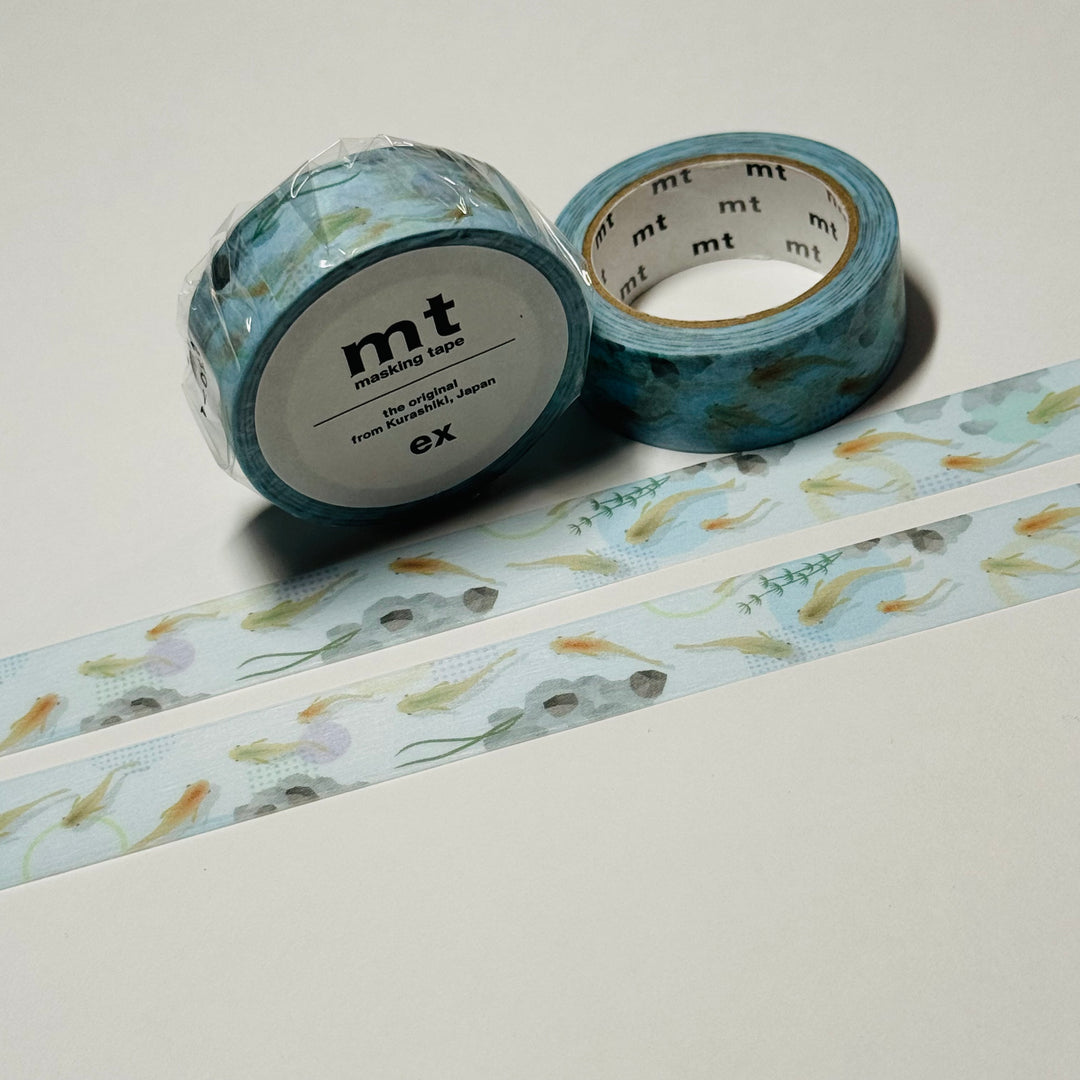 JAPANESE KILLIFISH POND MT Washi Tape ~ 1 Roll ~ 15mm x 7m (23 Feet)