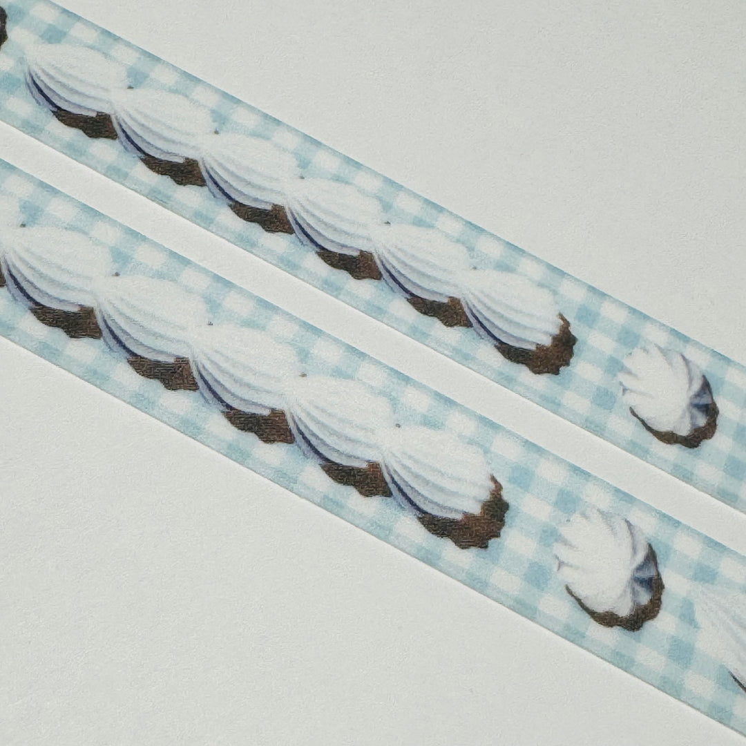 WHIPPED CREAM LINES DINER Mt Washi Tape - 1 Roll  - 15mm x 7m (23 Feet)