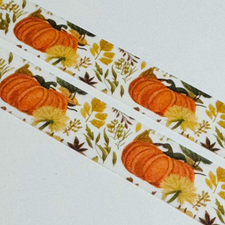 SEASONAL FALL PUMPKIN PATCH Fall Washi Tape ~ 1 Roll ~ 15mm x 10m (33 Feet)