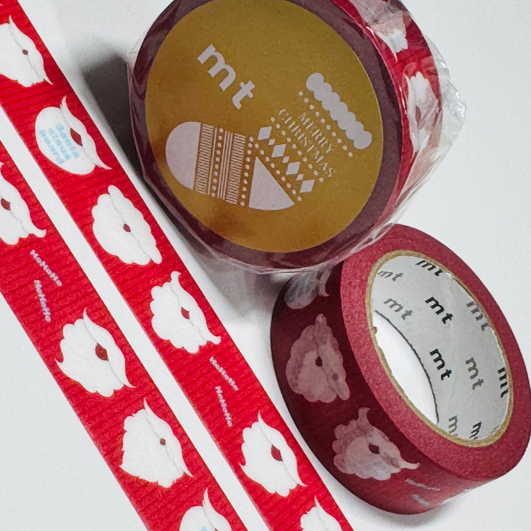 SANTA'S BEARD CHRISTMAS MT Washi Tape ~ 1 Roll ~ 15mm x 7m (23 Feet)