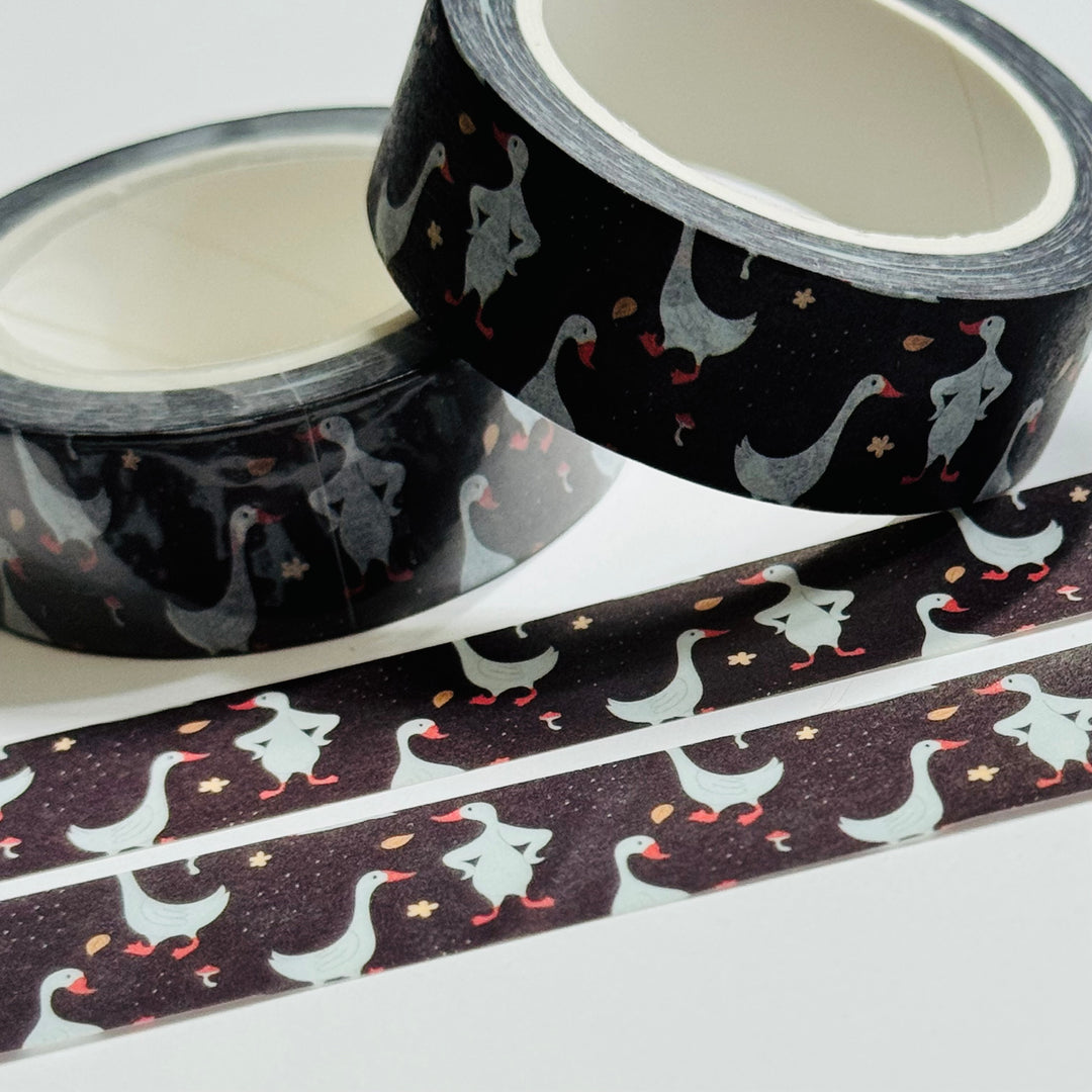DUCKS DOING The CHICKEN DANCE Washi Tape ~ 1 Roll ~ 15mm x 10m (33 Feet)