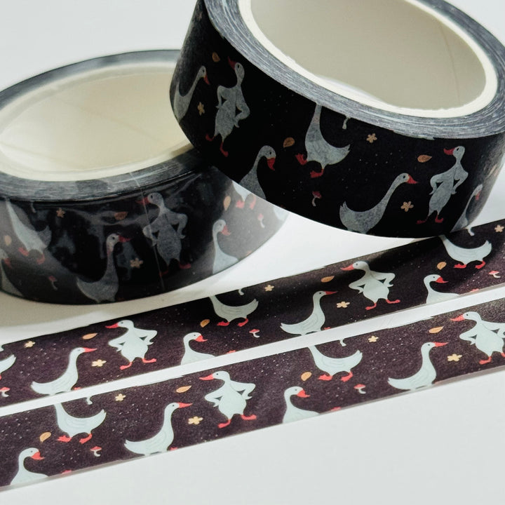 DUCKS DOING The CHICKEN DANCE Washi Tape ~ 1 Roll ~ 15mm x 10m (33 Feet)