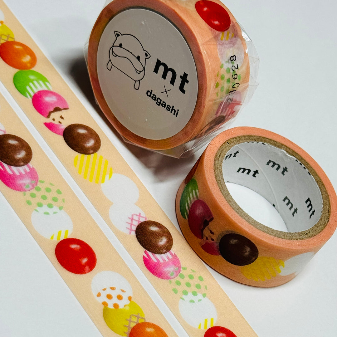 COLOR CHOCO DAGASHI - Penny Candy - MT Washi Tape - 1 Roll - 15mm x 3m (10 Feet)