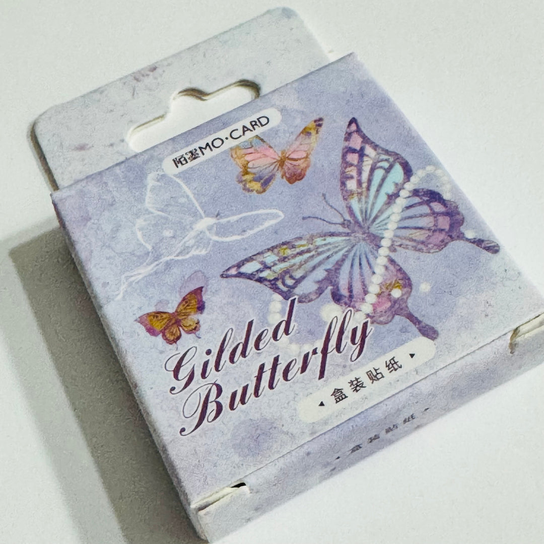 GUILDED AGE Of BUTTERFLIES Peelable Stickers  ~ 46 Pieces ~ Each Sticker is 38mm