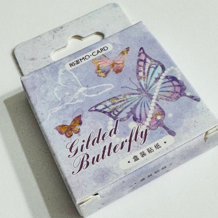 GUILDED AGE Of BUTTERFLIES Peelable Stickers  ~ 46 Pieces ~ Each Sticker is 38mm