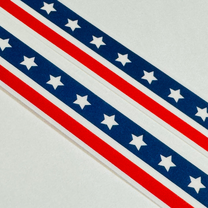 STARS And STRIPES PATRIOTIC Washi Tape ~ 1 Roll ~ 15mm x 10m (33 Feet)