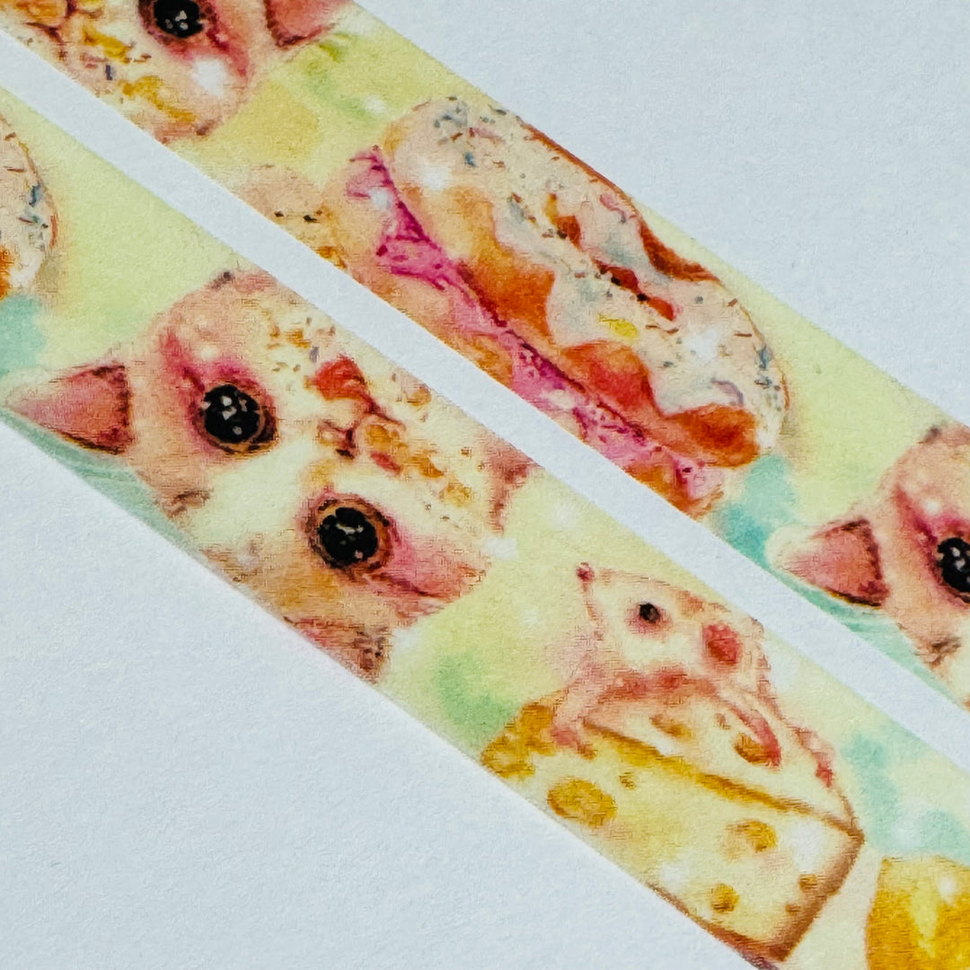 CATS GUILTY PLEASURES Japanese Kitten Washi Tape ~ 1 Roll ~ 15mm x 5m (16 Feet)