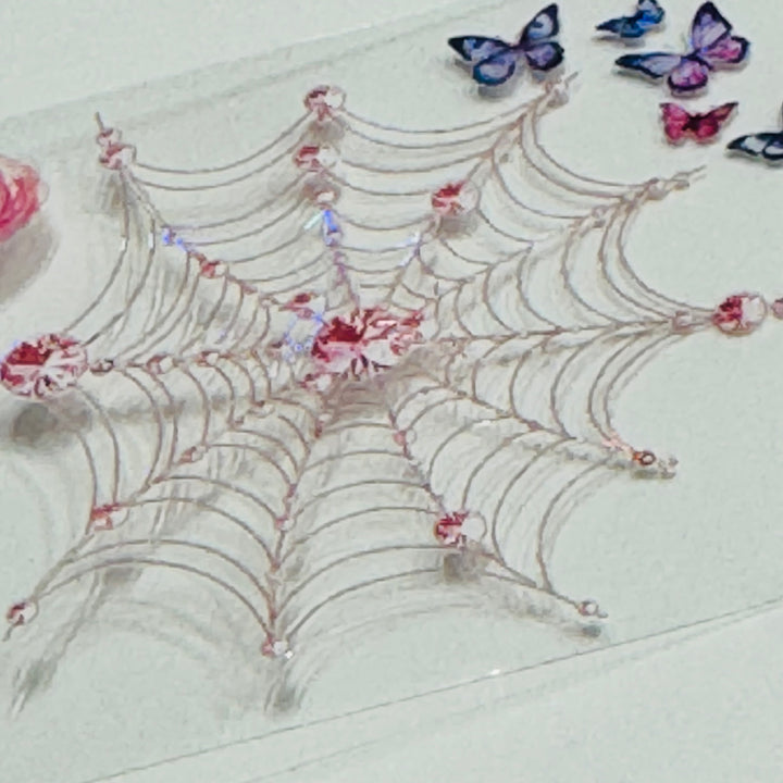 IRRIDESCENT LAVENDER BUTTERFLY SPIDERWEBS Halloween PET Washi Tape ~ 1 Roll ~ 50mm x 2m (7 Feet) (Copy) (Copy)