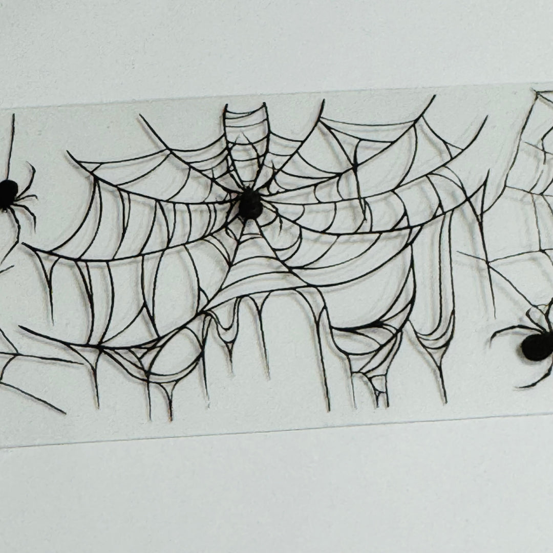 COBWEBS And SPIDERWEBS Halloween PET Washi Tape ~ 1 Roll ~ 40mm x 2m (7 Feet)