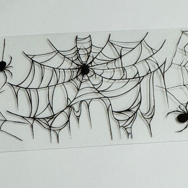 COBWEBS And SPIDERWEBS Halloween PET Washi Tape ~ 1 Roll ~ 40mm x 2m (7 Feet)