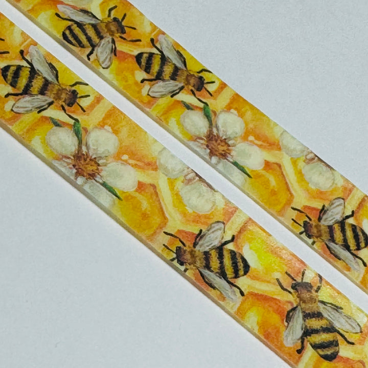 QUEEN BEE IN TRAINING Honey Bee Washi Tape - 1 Roll - 15mm x 10m (33 Feet)