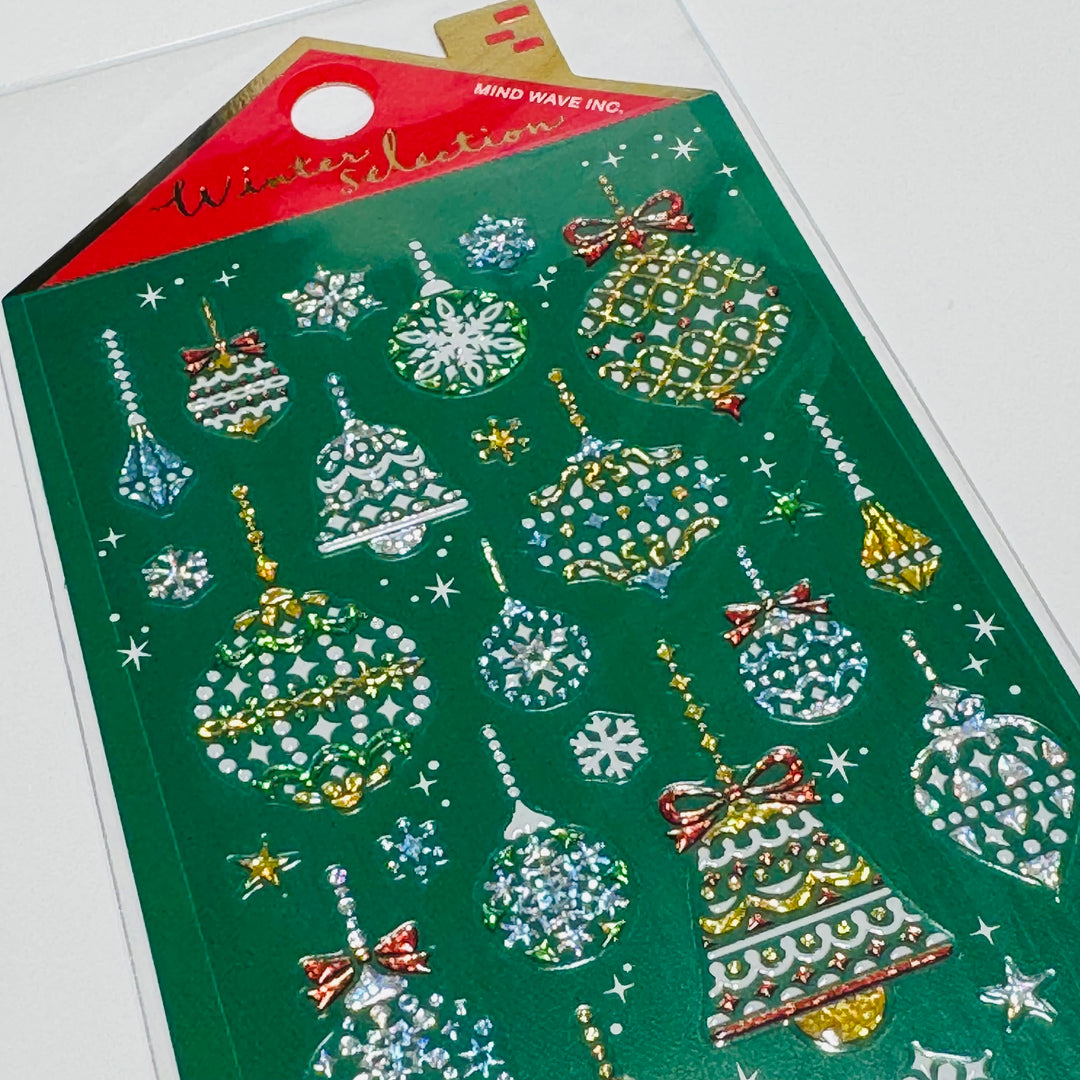 SPARKLING ORNAMENTS CHRISTMAS WINTER SELECTION Sticker Pack by Mind Wave