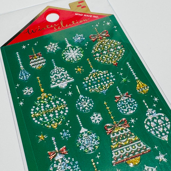 SPARKLING ORNAMENTS CHRISTMAS WINTER SELECTION Sticker Pack by Mind Wave