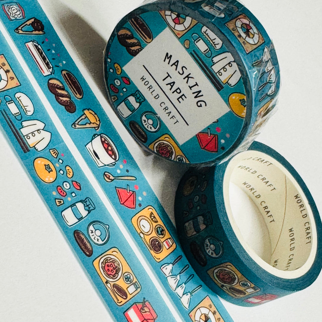 EVERYDAY HOME LIFE World Craft Washi Tape ~ 1 Roll ~ 15mm x 7m (23 Feet)