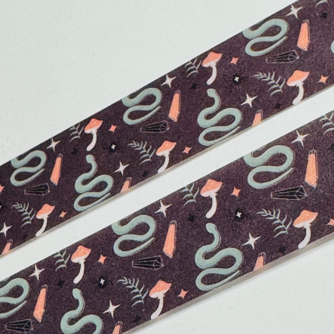 SLITHERING SCALY & COLD-BLOODED SNAKES Halloween Washi Tape ~ 1 Roll ~ 15mm x 10m (33 Feet)