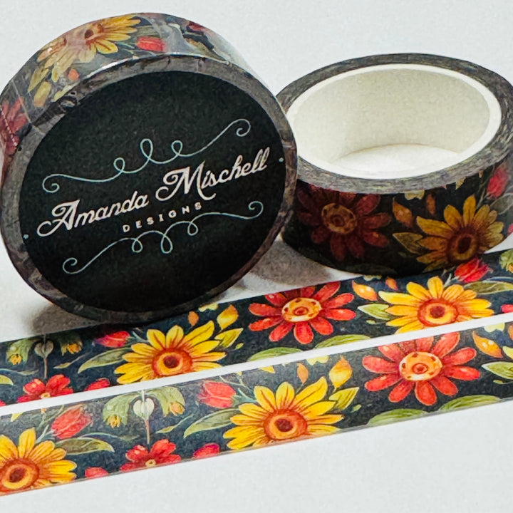 REMEMBERANCE HALLOWEEN FLOWER BED Amanda Mischell Washi Tape ~ 1 Roll ~ 15mm x 10m (33 Feet)
