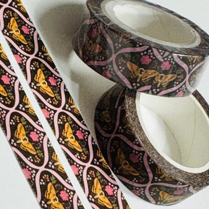 RETRO BOHEMIAN BUTTERFLY Fall Washi Tape ~ 1 Roll ~ 15mm x 10m (33 Feet)