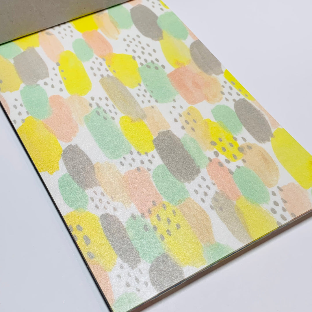 PEARLIZED ABSTRACT DESIGNS A5 Masking Tape Sticker Sheets Book by Hitotoki ~ 10 Sheets (5 Designs/2 Sheets) ~ 5.75 x 8.5 Inches