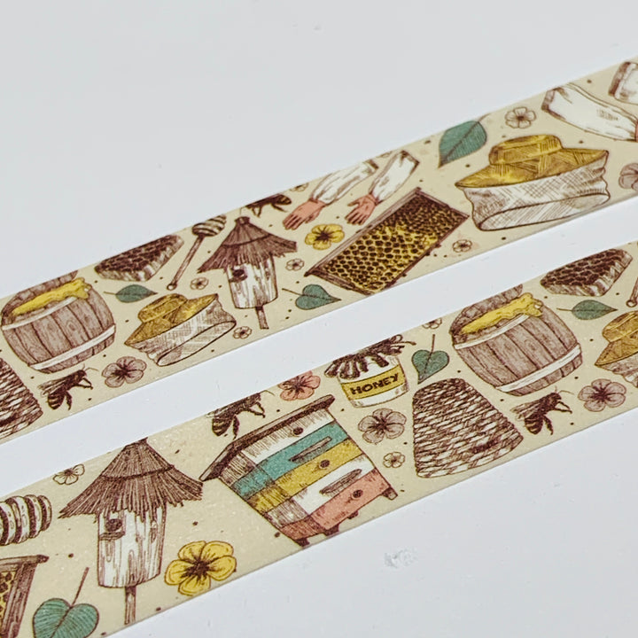 BEEKEEPING TOOLS Of The TRADE Washi Tape - 1 Roll - 15mm x 10m (33 Feet)