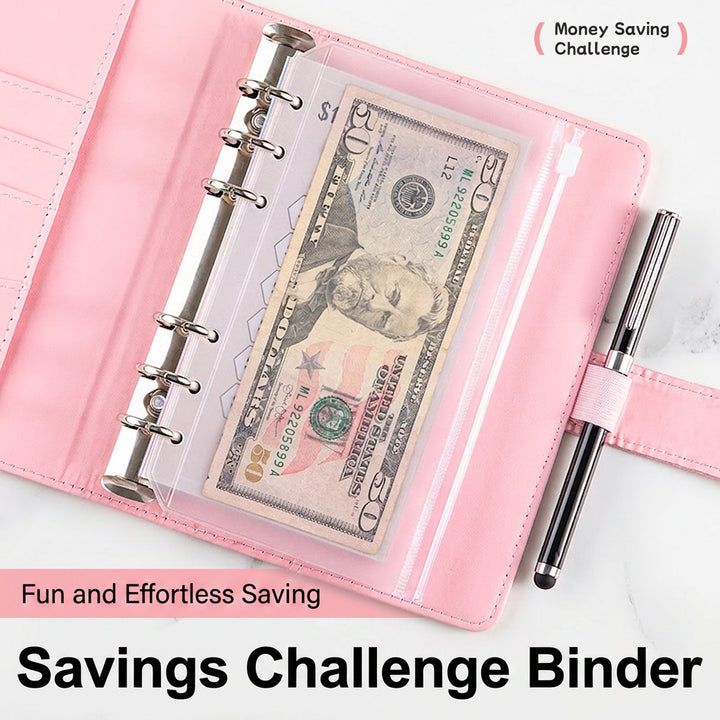 CROCODILE PU LEATHER A6 Budget Binder Planner Various Colors