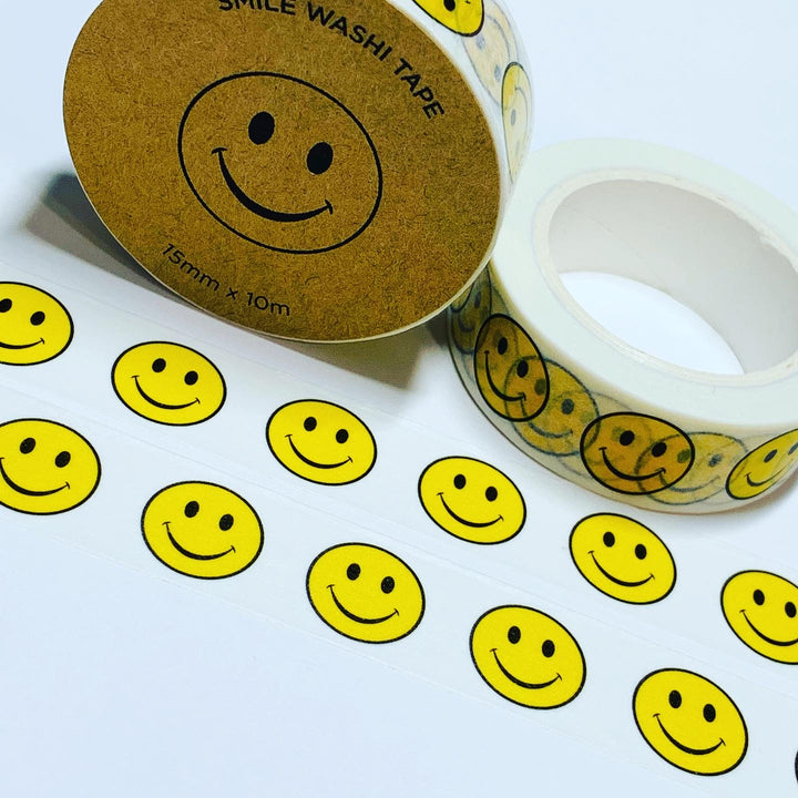 HAVE A NICE DAY Smiley Face Washi Tape ~ 1 Roll ~ 15mm x 10m (33 Feet)