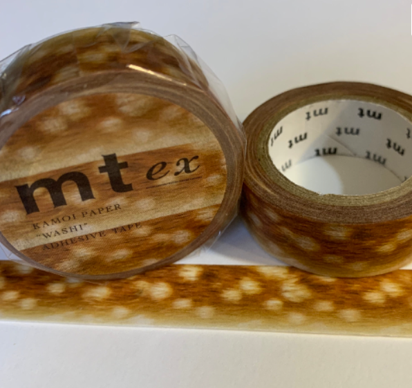 FAWN SPOTTED Deerskin MT Washi Tape - 1 Roll - 15mm x 7m (23 Feet)