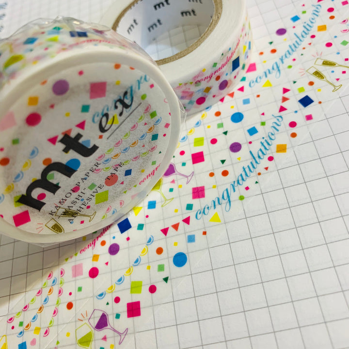 CONGRATULATIONS BIRTHDAY CHEERS MT Washi Tape - 1 Roll