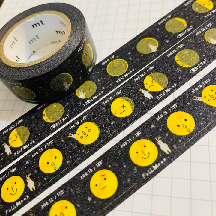 MOON PHASES MT Washi Tape  ~ 1 Roll ~ 15mm x 7m (23 Feet)