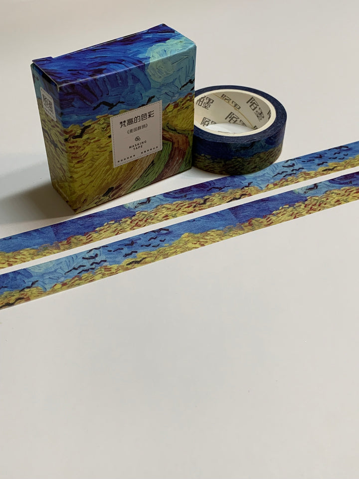 WINDING Through WHEAT FIELDS At Night Washi Tape ~ 1 Roll ~ 15mm x 7m (23 Feet)