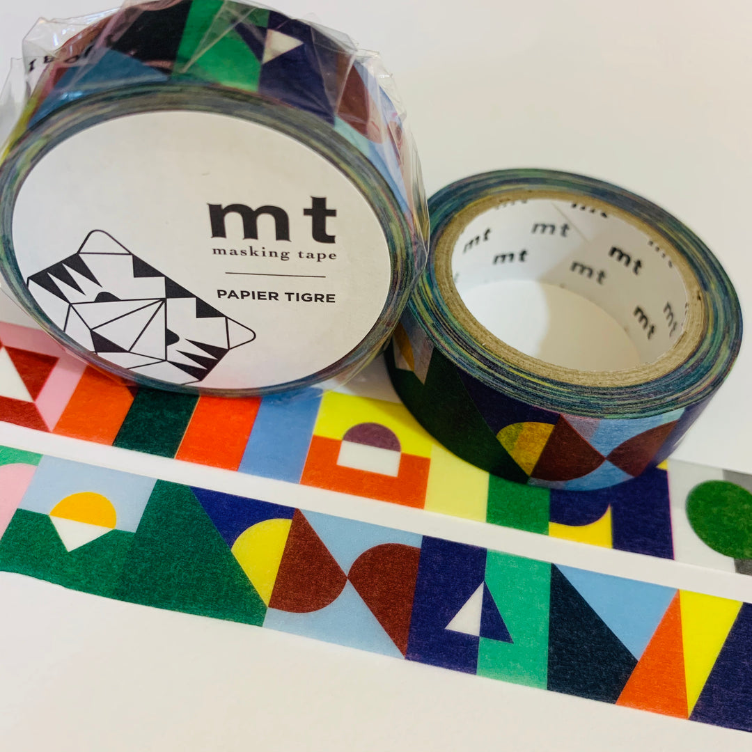 PAPIER TIGRE Le MEMORY Mt Washi Tape - 1 Roll - 15mm x 7m (23 Feet)