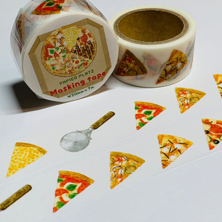 SWEET And SAVORY PIZZA Washi Tape Designed For Papier Platz ~ 1 Roll ~ 20mm x 7m (23 Feet)