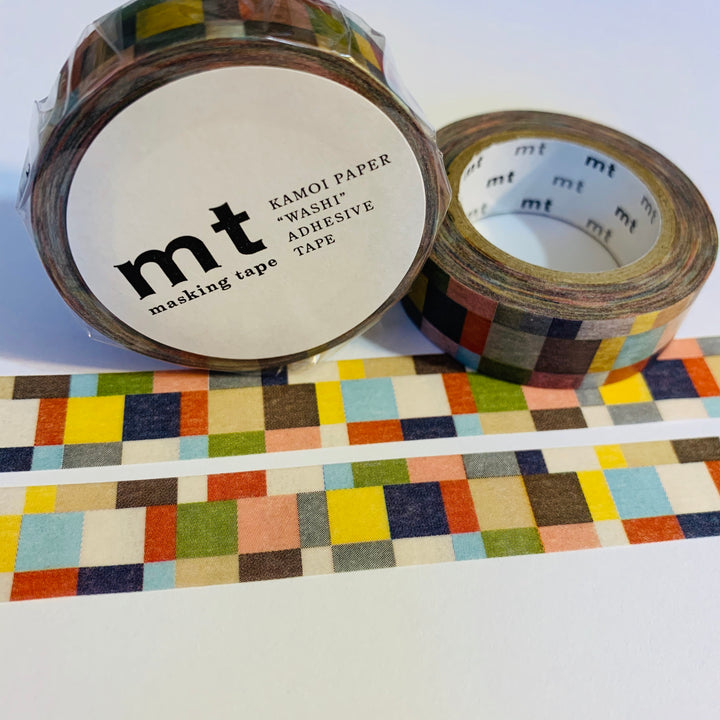 AUTUMN PATCHWORK PLAID MT Washi Tape 1 Roll